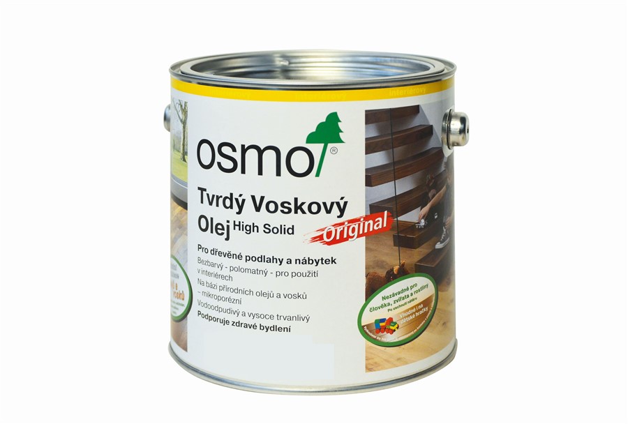 OSMO Tvrd voskov olej Original 2,5l - 3032 bezbarv, hedvbn polomat