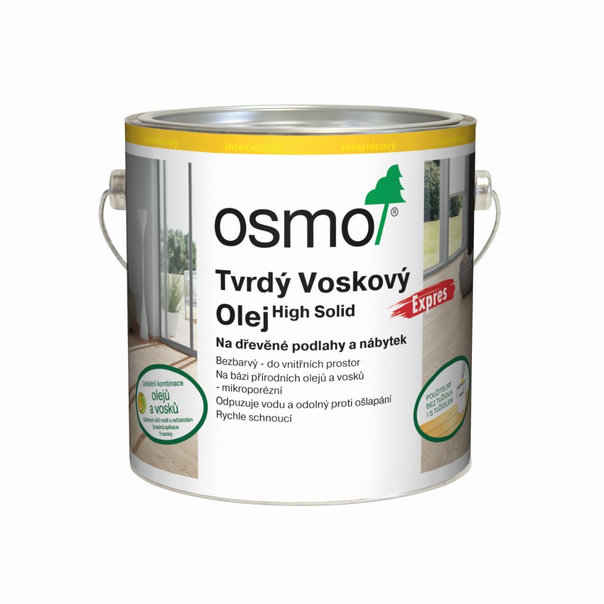 OSMO 3362 Tvrd voskov olej Express Bezbarv mat 2,5l