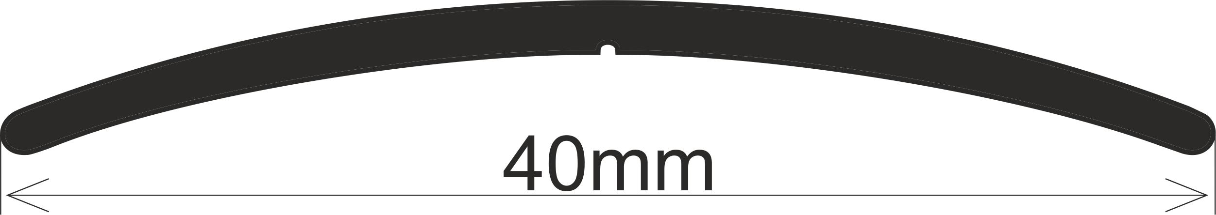 Bohemia profil pechodov lita samolepc 40mm pvc flie BL 2,7m 